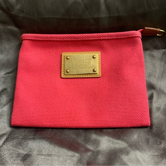 Louis Vuitton Pink Antigua Cabas Pochette - Picture 1 of 9